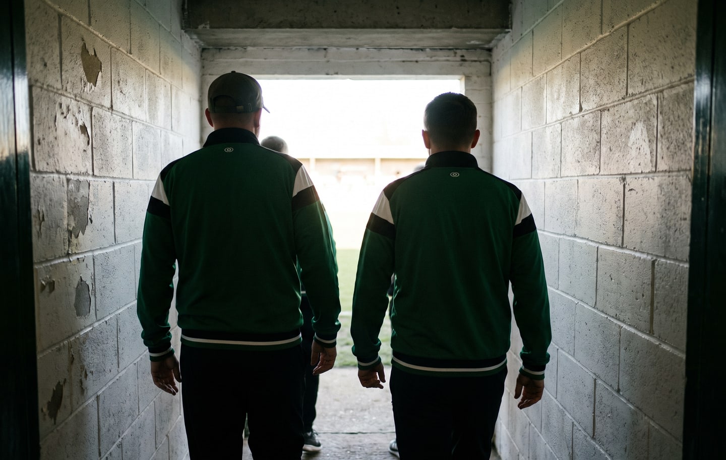 Stadium tunnel leading to the pitch